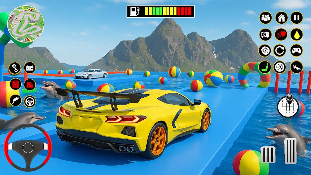 GT Ramp Car Stunt elevated driving challenge