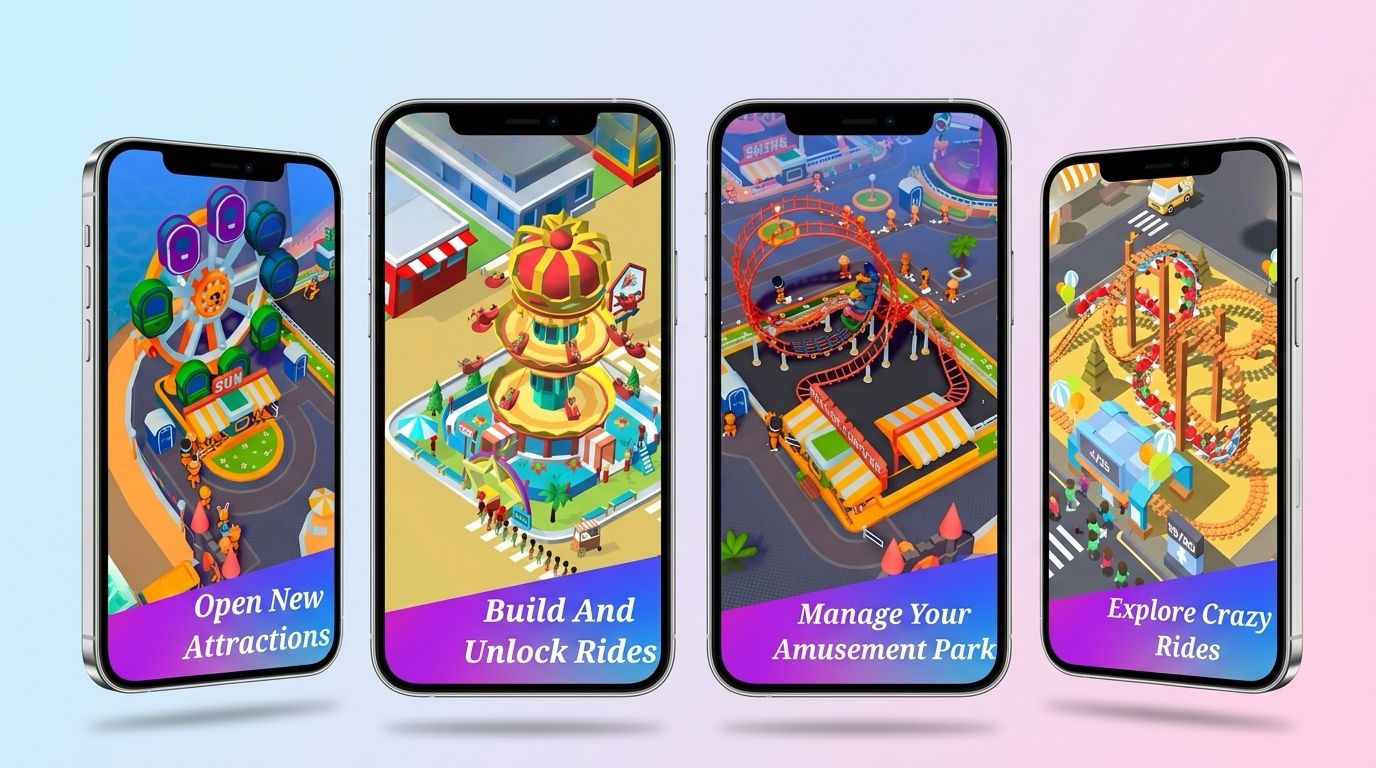 Idle Amusement Park Tycoon gameplay