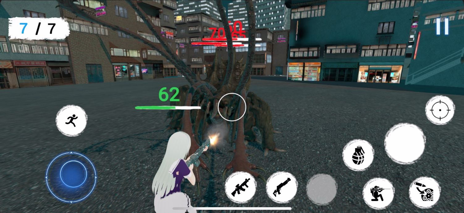 Pathopurge city environment and enemy encounter